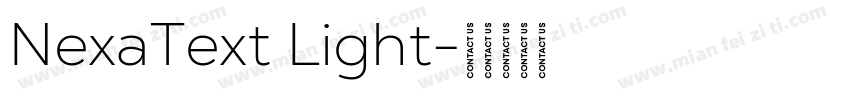 NexaText Light字体转换
